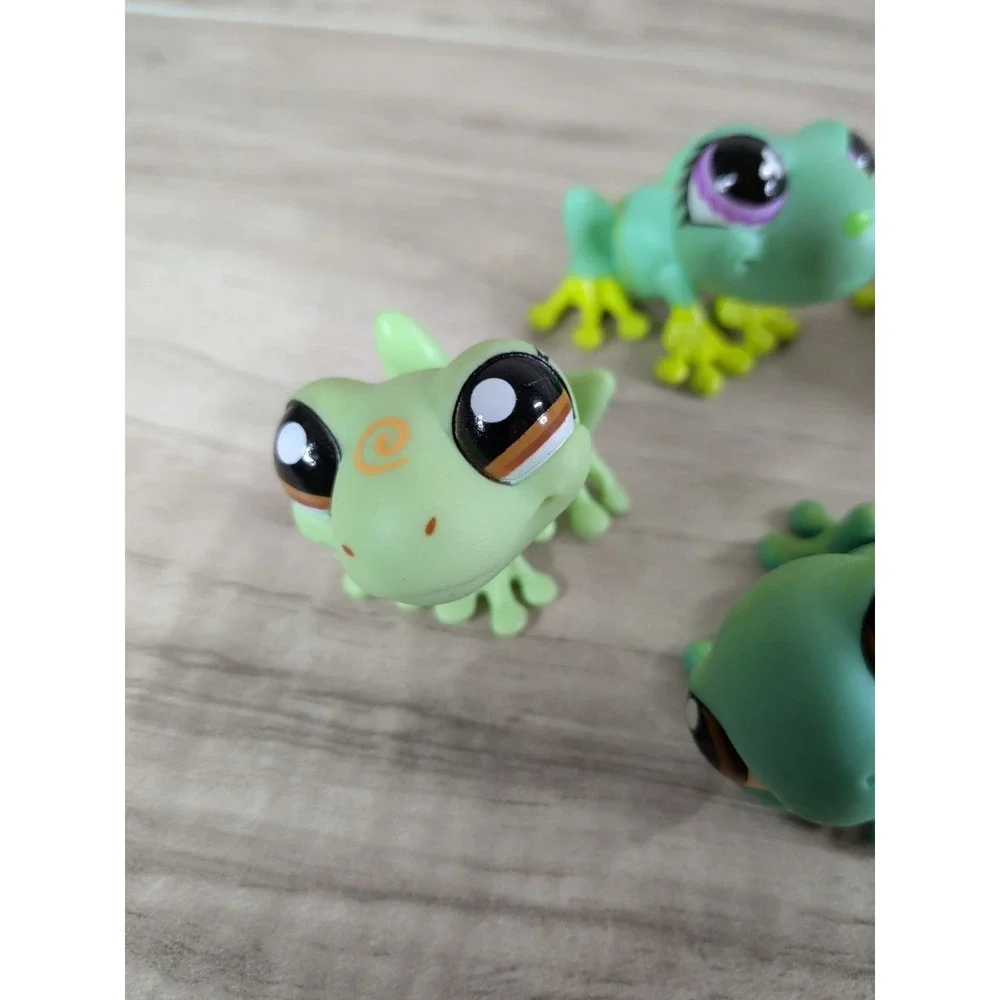 LPS Littlest Pet Shop Green Gecko LOT OF 4